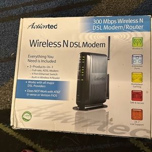 Actiontec GT784WNV 300 Mbps 4-Port Wireless N Router